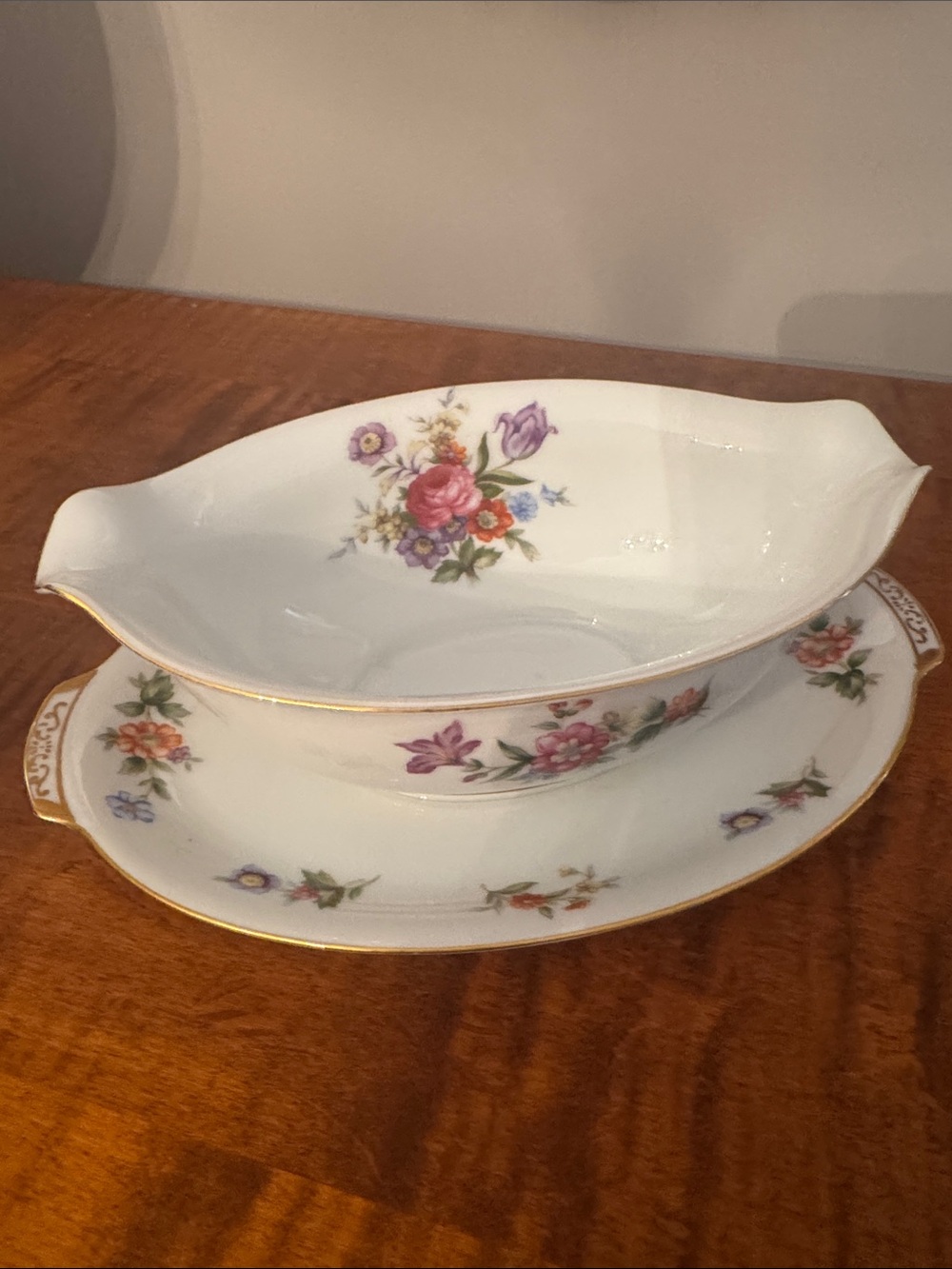 Vintage Harmony House Dresdania China Gravy Boat.